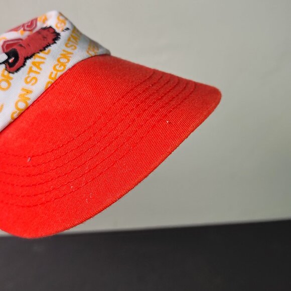 VINTAGE Oregon State Beavers Hat Cap Front Row All Over Spell Out Snap Back NCAA - Picture 13 of 14